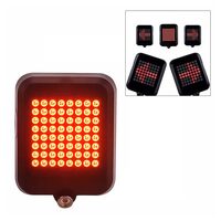 Freno posteriore per bicicletta intelligente a LED, sensore di direzione, 8 modalità di illuminazione, batteria da 1200 mAh con ricarica USB, vestibilità universale incluso scooter, scooter, bicicletta elettrica, e-bike, impermeabile, luce posteriore per bicicletta