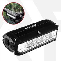 Faro professionale per bicicletta ultraluminoso 1000 lumen, 5 modalità di illuminazione, ampio angolo di visione, batteria da 2000 mAh, ricarica USB, luce anteriore per bicicletta, lampada anteriore, lanterna a LED, compatto, portatile, universale, impermeabile