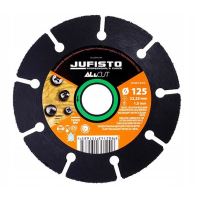 Disco diamantato segmentato, legno, taglio a secco, 125 mm/1,0 mm, Jufisto
