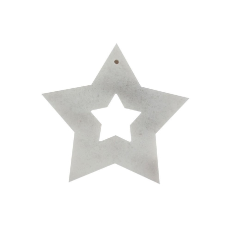 Decorazione natalizia - Fiocco di neve in marmo Thassos SET (6 pezzi)