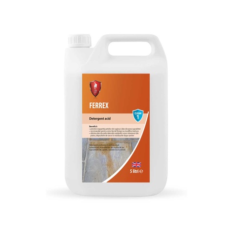 LTP Ferrex - Detergente antioxidante para granito, pizarra, arenisca, 5 L