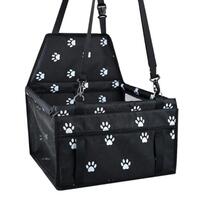Car seat for dog/cat, Mufart, textile, with pocket and belt, black, 40x37x44 cm
