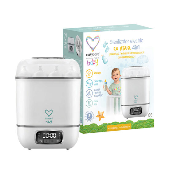 Sterilizator electric cu abur 8 biberoane 4in1 cu uscator EASYCARE BABY DSC-EASY00240