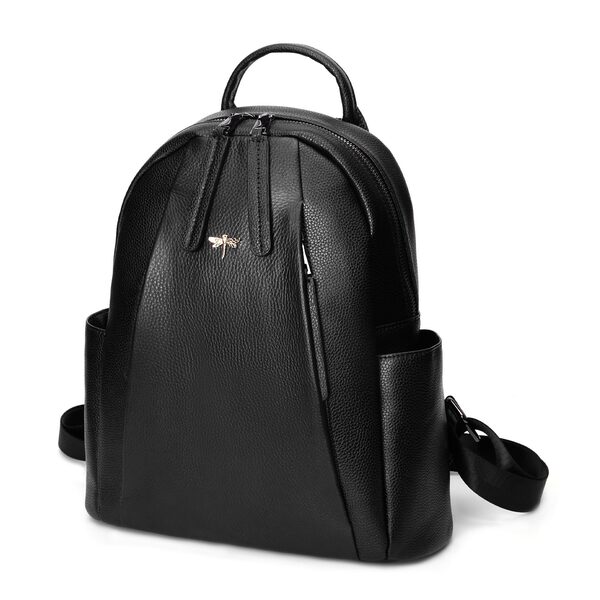 Mochila de piel color avellana