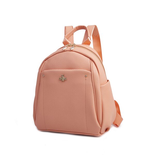 Mochila de cuero verde