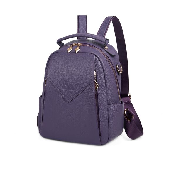 Sage leather backpack