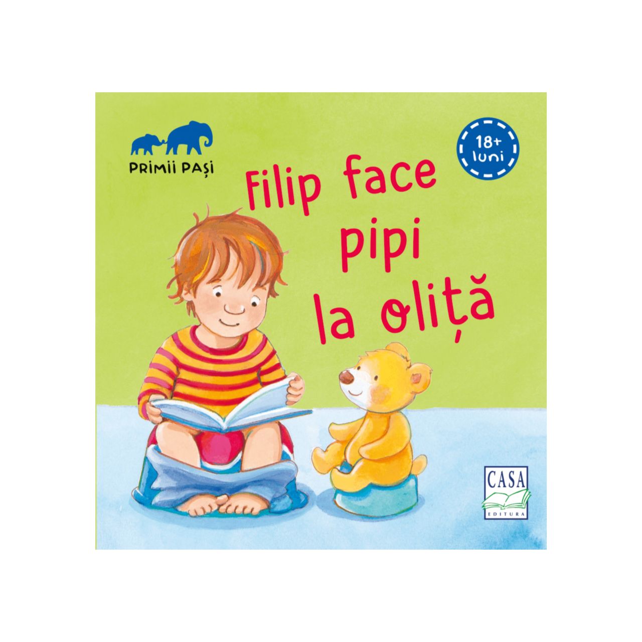 Filip face pipi la oliță - Primii pași