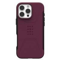 Funda UAG Civilian Magsafe para iPhone 16 Pro Max, color burdeos