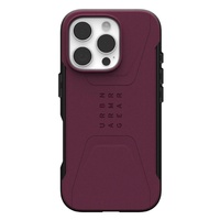 Funda UAG Civilian Magsafe para iPhone 16 Pro, color burdeos