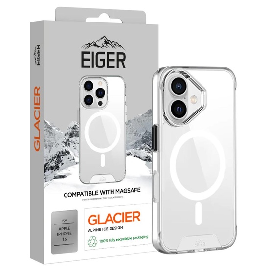 Eiger Husa Glacier Magsafe Case iPhone 16 Klar