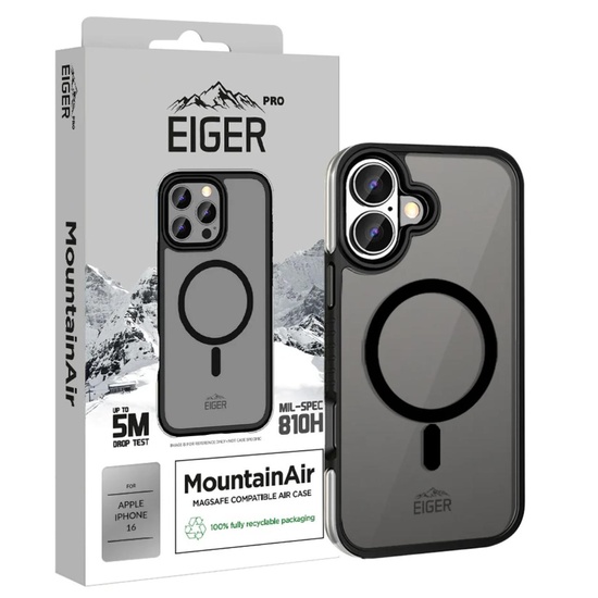 Eiger Husa Pro MountainAir MagSafe iPhone 16 Black