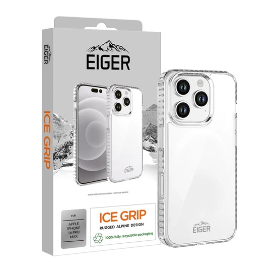 Eiger Husa Ice Grip iPhone 16 Pro Max Klar
