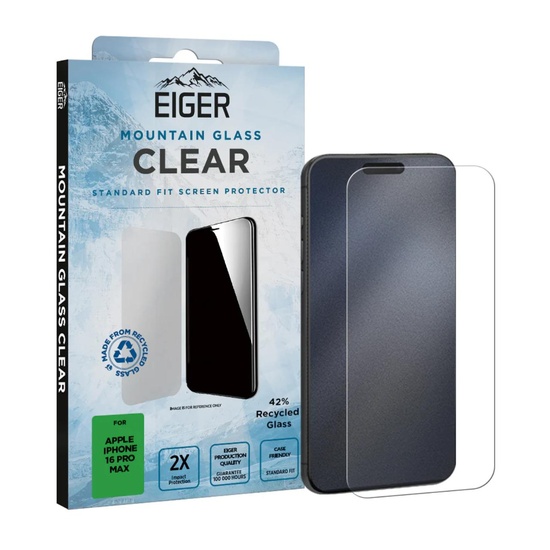 Eiger Folie Glass Mountain Glass GRS iPhone 16 Pro Max Clear