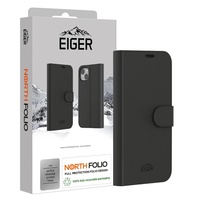 Eiger Husa North Folio Case iPhone 16 Pro Max Schwarz