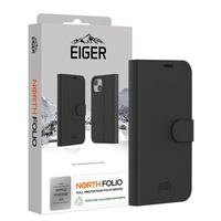 Eiger Husa North Folio Case iPhone 16 Schwarz