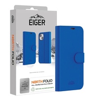 Eiger Husa North Folio Case iPhone 16 Blau