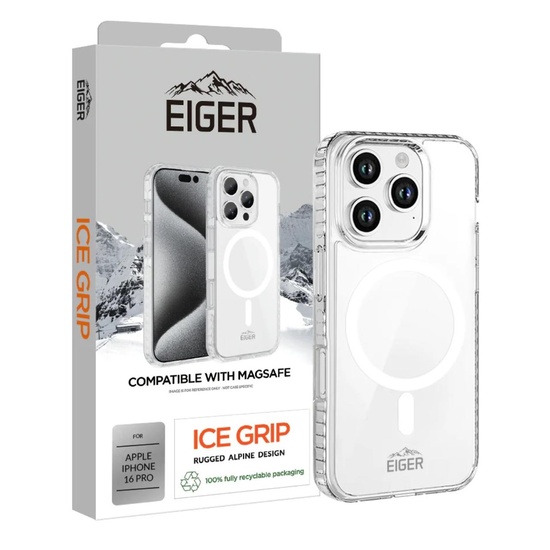 Eiger Husa Ice Grip Magsafe iPhone 16 Pro Klar