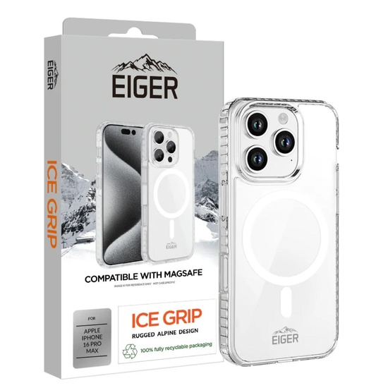 Eiger Husa Ice Grip Magsafe iPhone 16 Pro Max Klar