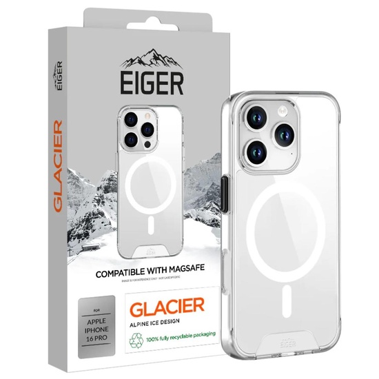 Eiger Husa Glacier Magsafe Case iPhone 16 Pro Klar
