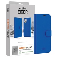 Funda tipo folio Eiger Husa North para iPhone 16 Pro Max, color azul