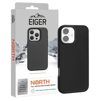 Funda Eiger Husa North para iPhone 16 Plus, color negro