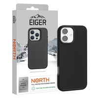Funda Eiger Husa North para iPhone 16, color negro