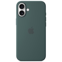 Funda de silicona original de Apple para iPhone 16, MagSafe, color verde lago (de temporada)
