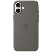 Funda de silicona original de Apple para iPhone 16, MagSafe, gris piedra