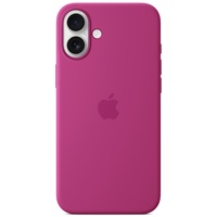 Funda de silicona original de Apple para iPhone 16 Plus, MagSafe, fucsia (de temporada)
