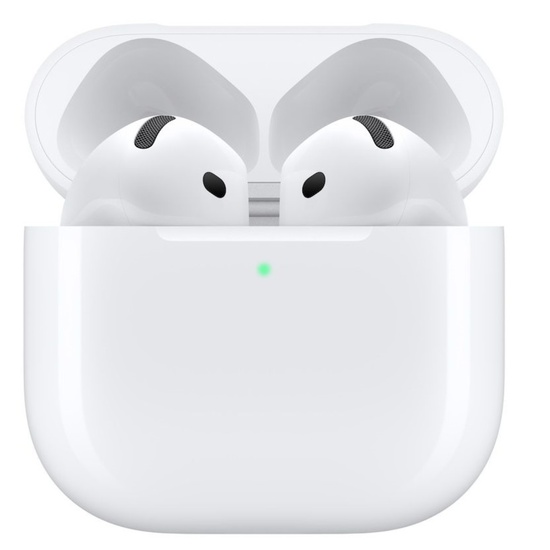 Apple Casti Originale AirPods 4 Wireless Bluetooth, USB-C, cu anularea activă a zgomotului, Alb