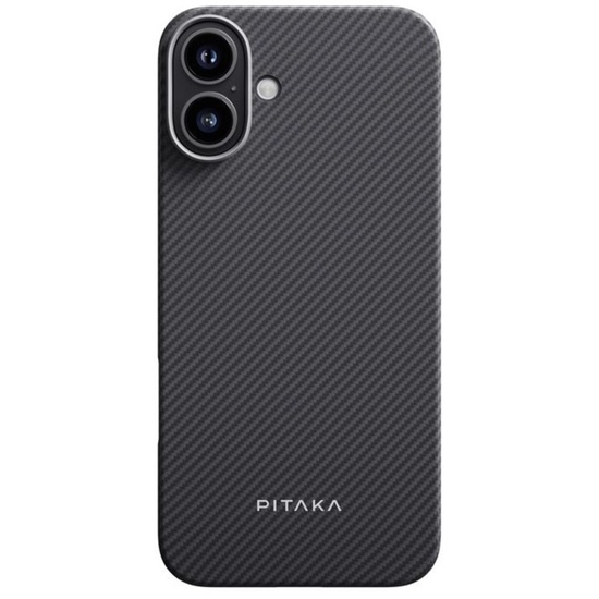 Pitaka Husa Ultra-Slim Aramid Magsafe iPhone 16 Zwart/Grijs