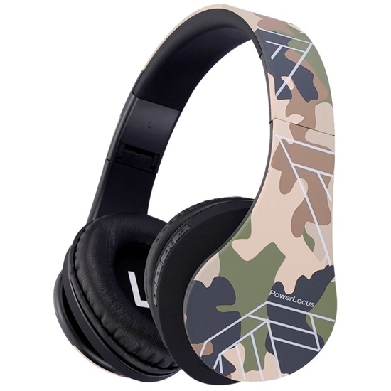 Auriculares PowerLocus para niños, inalámbricos, P2 Camo