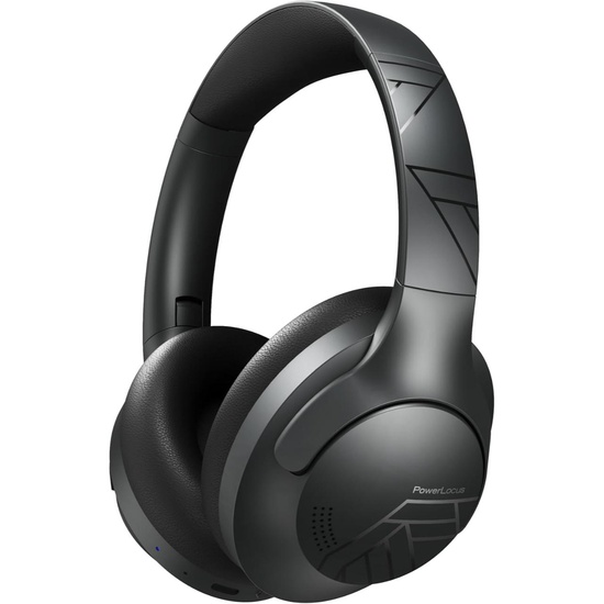 PowerLocus Bluetooth Wireless Over-Ear Headphones P3 Black