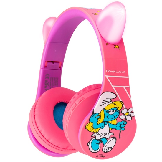 PowerLocus Headphones for children, Wireless, P1 Smurfs Edition