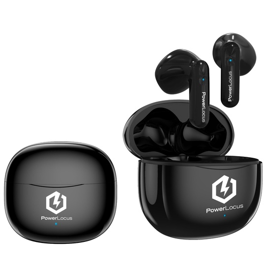 PowerLocus True Wireless Bluetooth Headphones Vibe Black