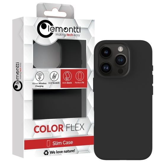 Lemontti Silikonhülle MagSafe iPhone 16 Pro Schwarz