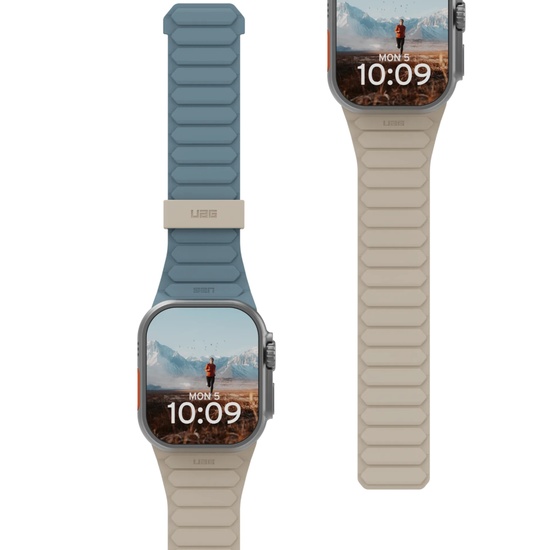 Bracelet UAG Pathfinder pour Apple Watch 49 mm / 45 mm / 44 mm / 42 mm, bleu nuage de dune