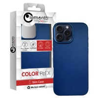 Lemontti leren hoesje MagSafe iPhone 16 Pro blauw