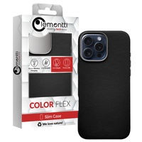 Lemontti Lederhülle MagSafe iPhone 16 Pro Max Schwarz