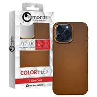 Lemontti leren hoesje MagSafe iPhone 16 Pro bruin