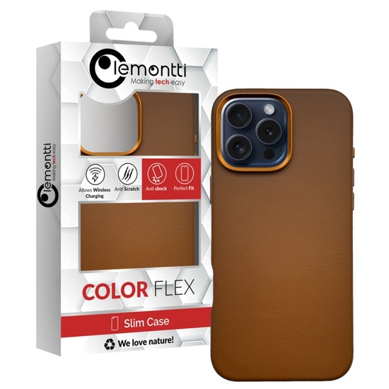 Lemontti Husa Piele MagSafe iPhone 16 Pro Maro