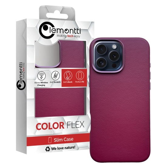 Lemontti leren hoesje MagSafe iPhone 16 Pro Max zwart