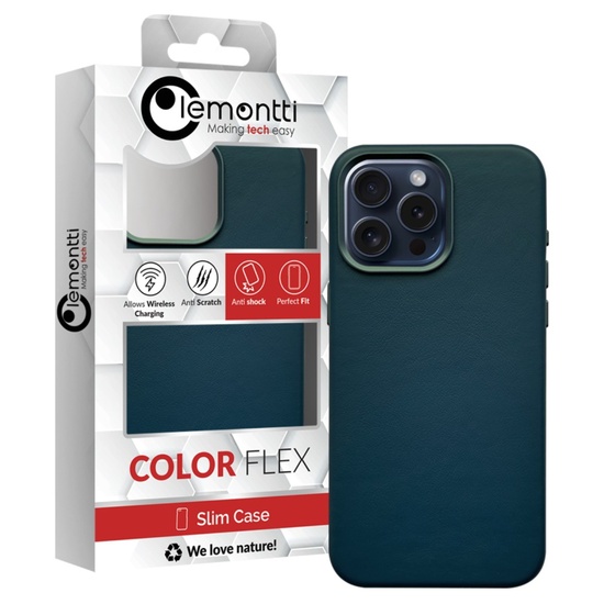 Lemontti Husa Piele MagSafe iPhone 15 Pro Max Verde