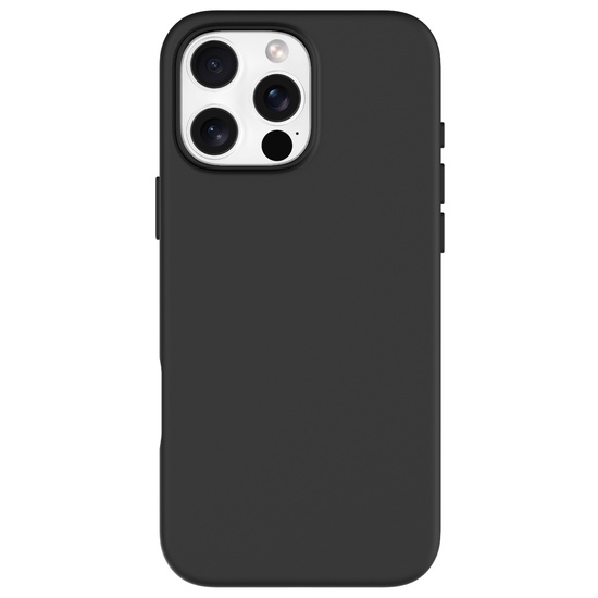 Funda Devia Nature Series de silicona magnética para iPhone 16 Pro, color negro