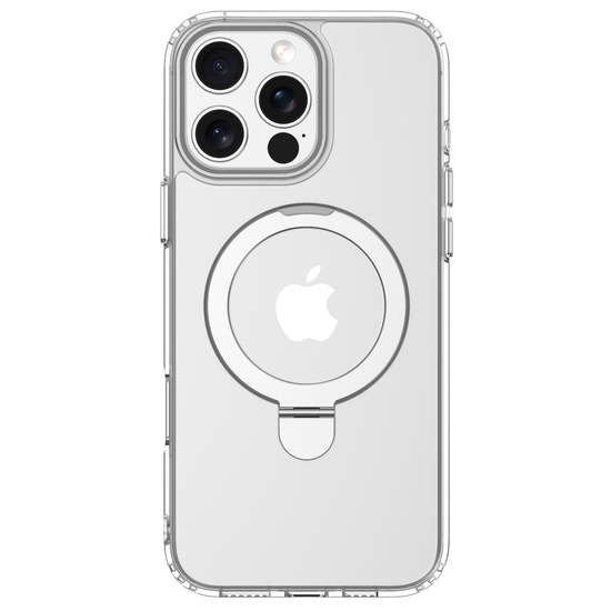 Funda magnética a prueba de golpes Devia Husa Clean Series para iPhone 16 Pro Max con soporte transparente