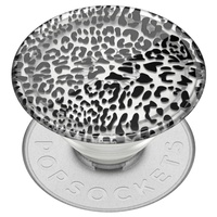 Popsockets Support PopGrip Pflanze Schwarz Leopard Transparent