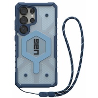 Funda UAG Pathfinder transparente magnética para Samsung Galaxy S25 Ultra con cordón azul