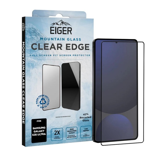 Eiger Folie Sticla 3D Mountain Glass GRS Samsung Galaxy S25 Ultra Clear