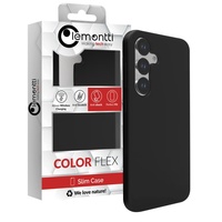 Custodia Lemontti in silicone liquido con ricarica magnetica per Samsung Galaxy S25 Plus, nera