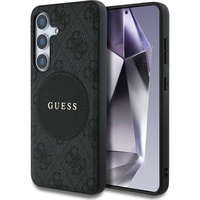 Guess Husa 4G Round Patch Classic Logo MagSafe Samsung Galaxy S25 Plus Negru